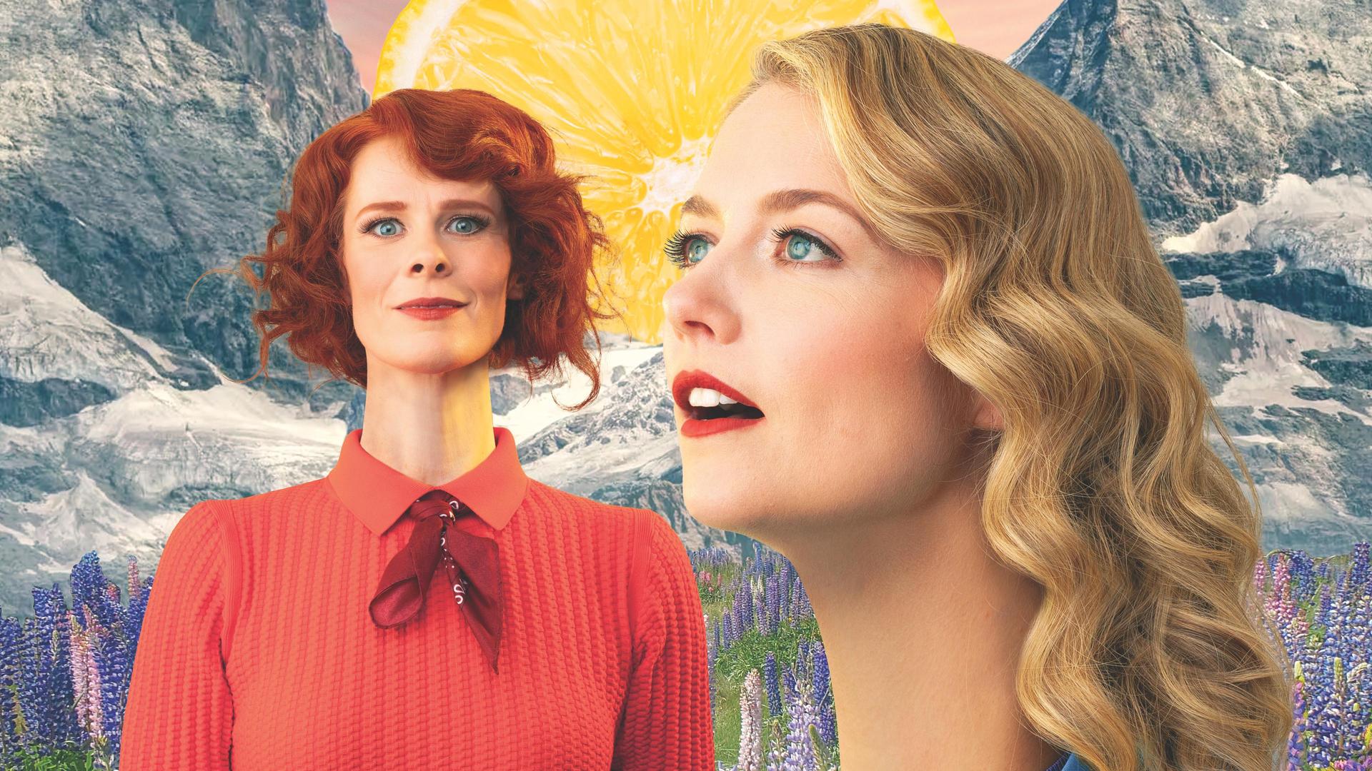 Yentl en de Boer, Promotiefoto van Yentl en de Boer met lange nekken - voorstelling Rekhalzen