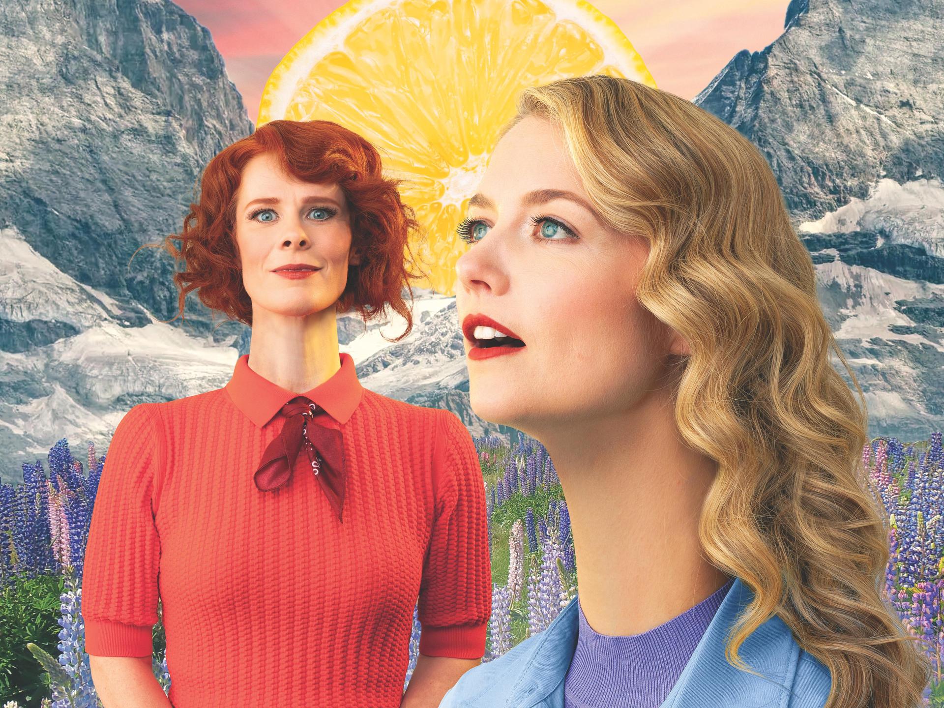 Yentl en de Boer, Promotiefoto van Yentl en de Boer met lange nekken - voorstelling Rekhalzen