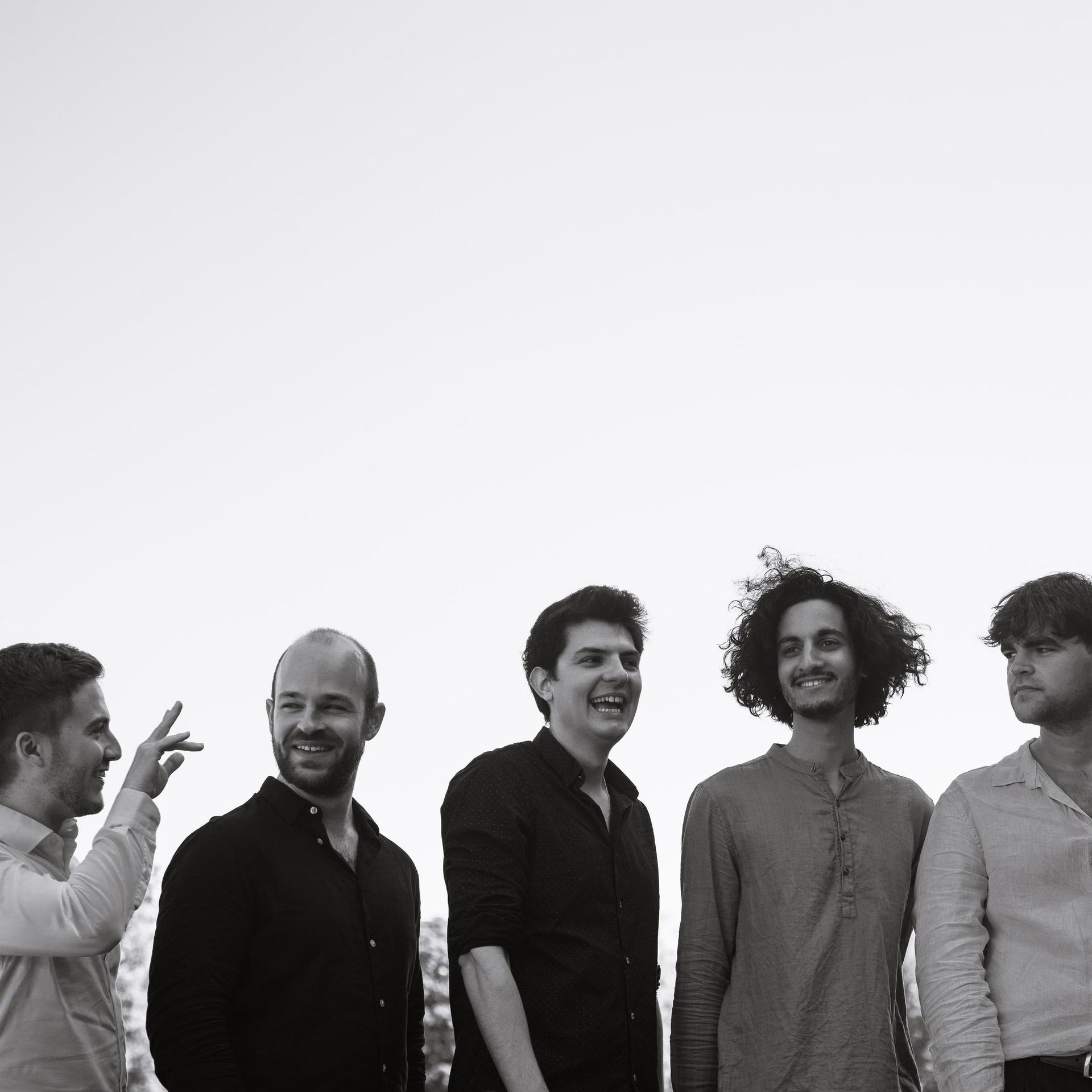 Stoep Jazz: The Dam Jawn & Jeremy Pelt, Promotiefoto van The Dam Jawn Kwintet