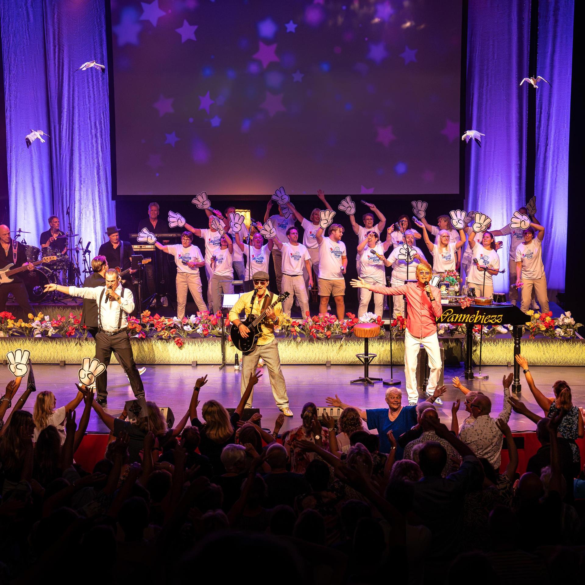 Meezingfeest Spijkenisse Zingt!, Foto van Meezingfeest Spijkenisse Zingt met de Wannebiezz