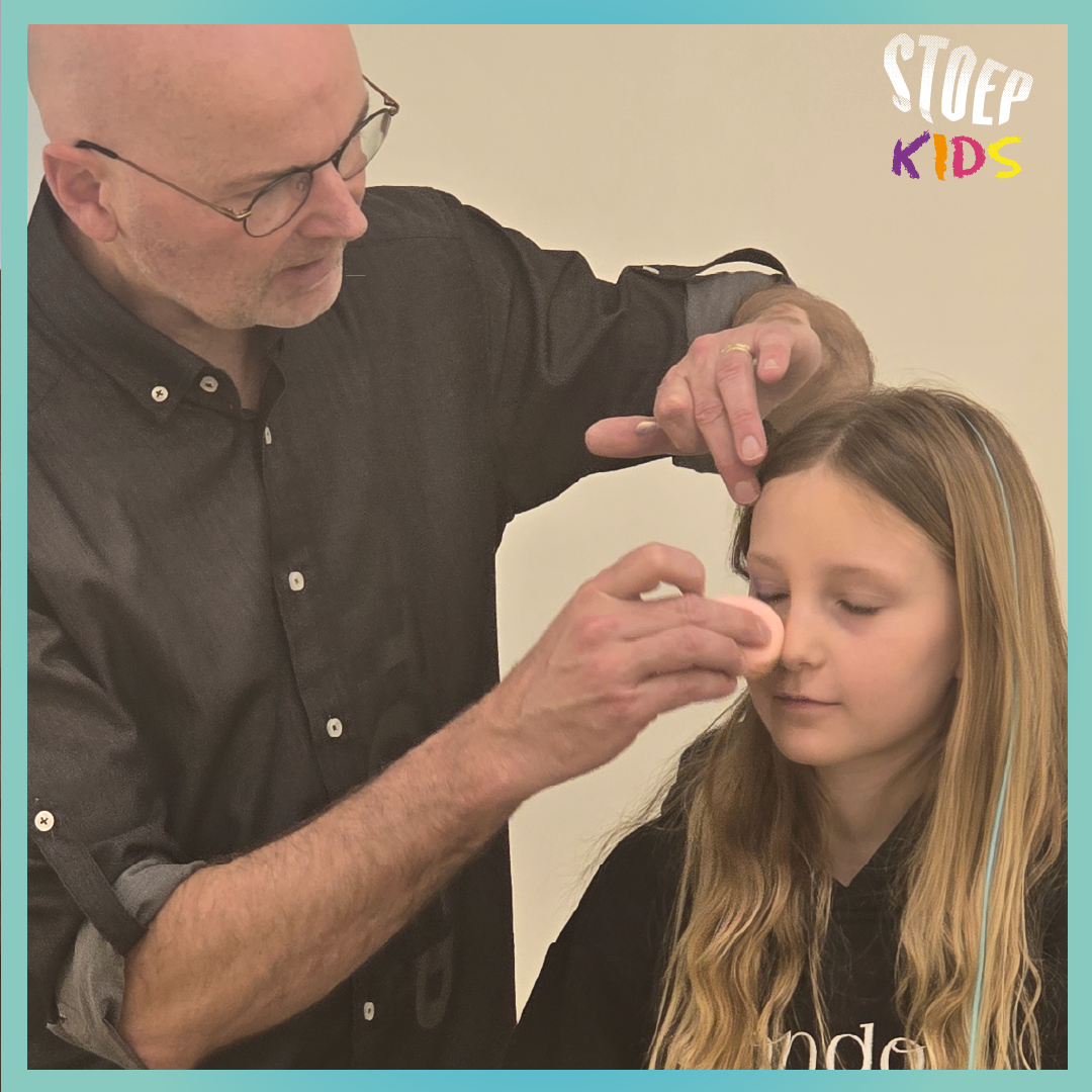 Stoep kids tijdens workshop visagie
