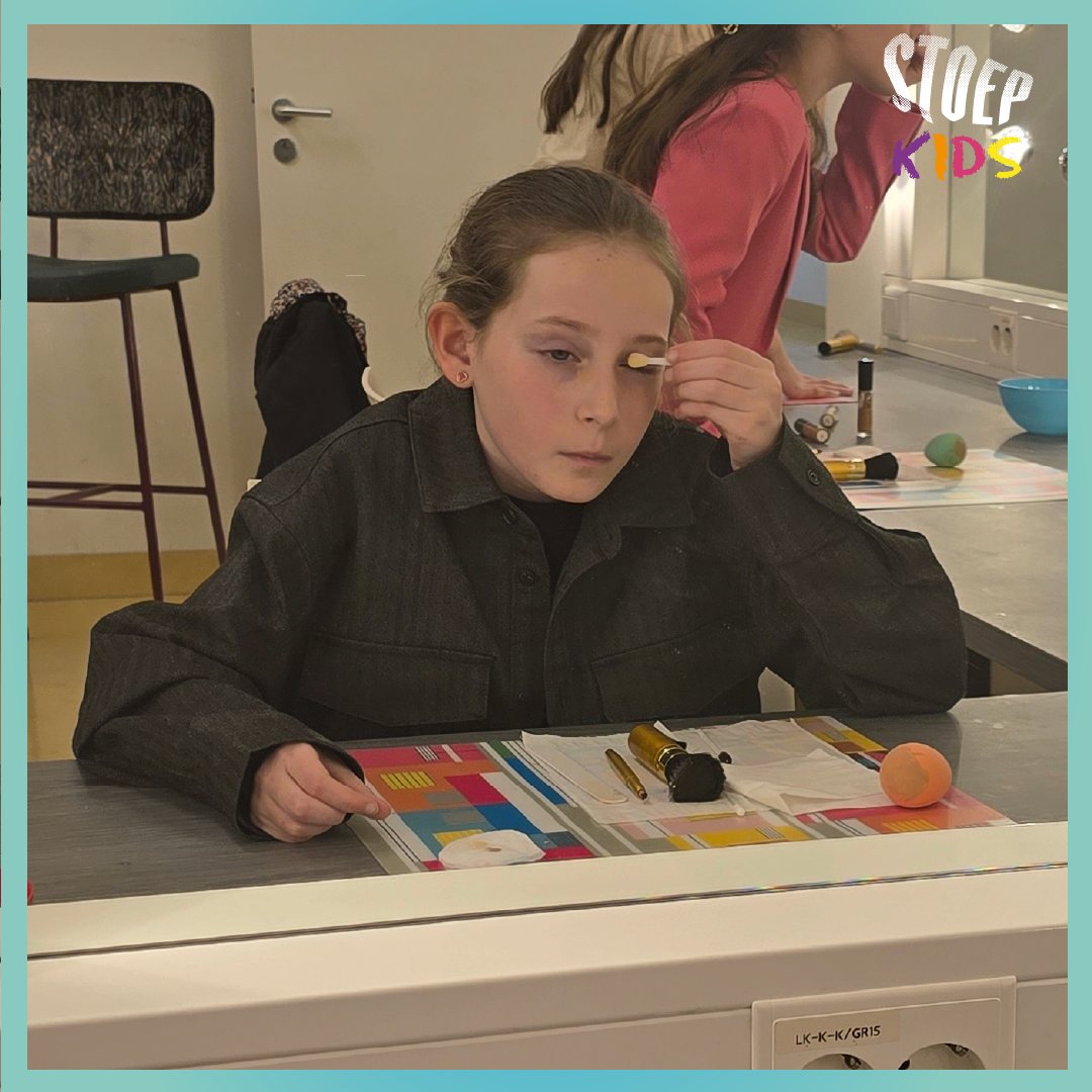 Stoep kids tijdens workshop visagie