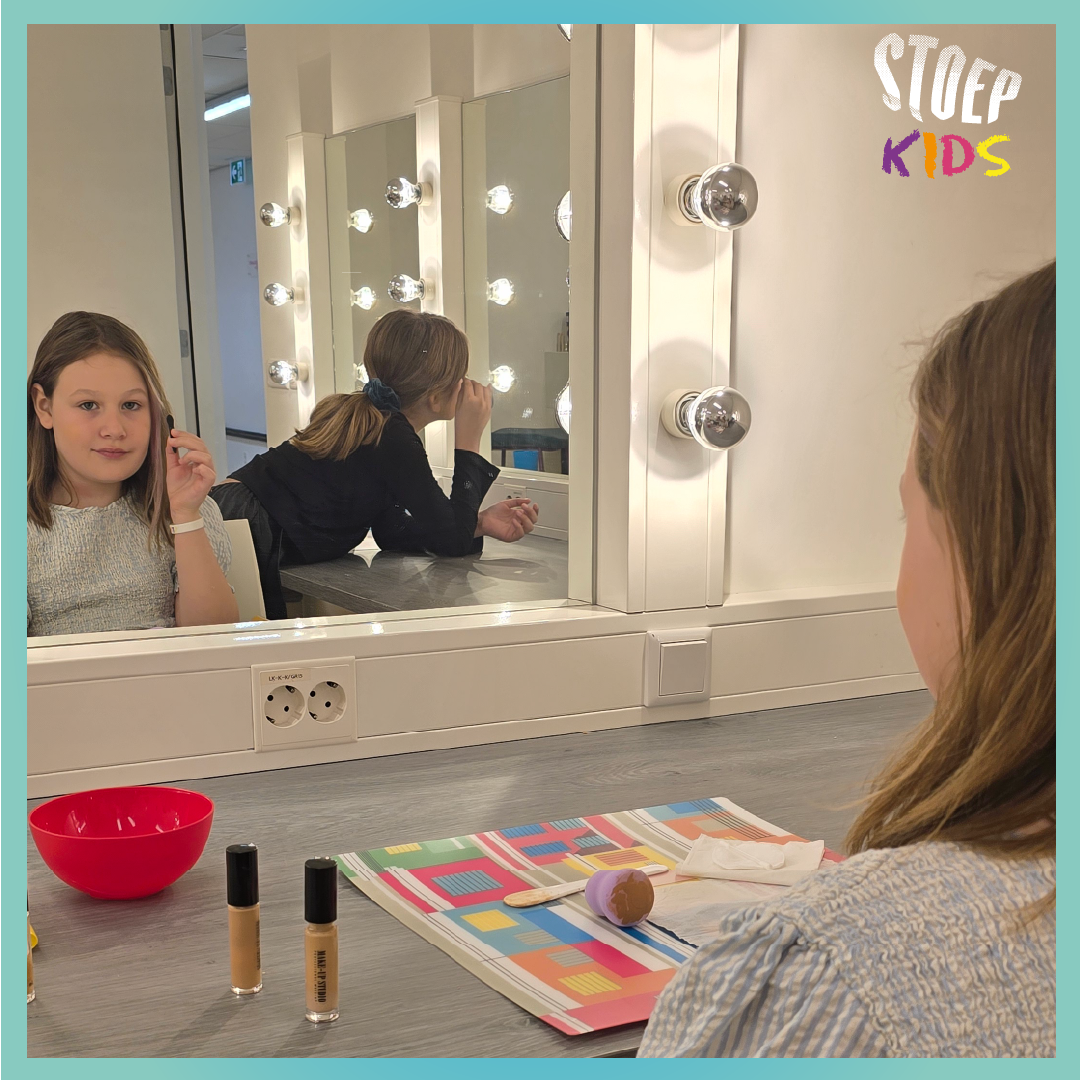 Stoep kids tijdens workshop visagie