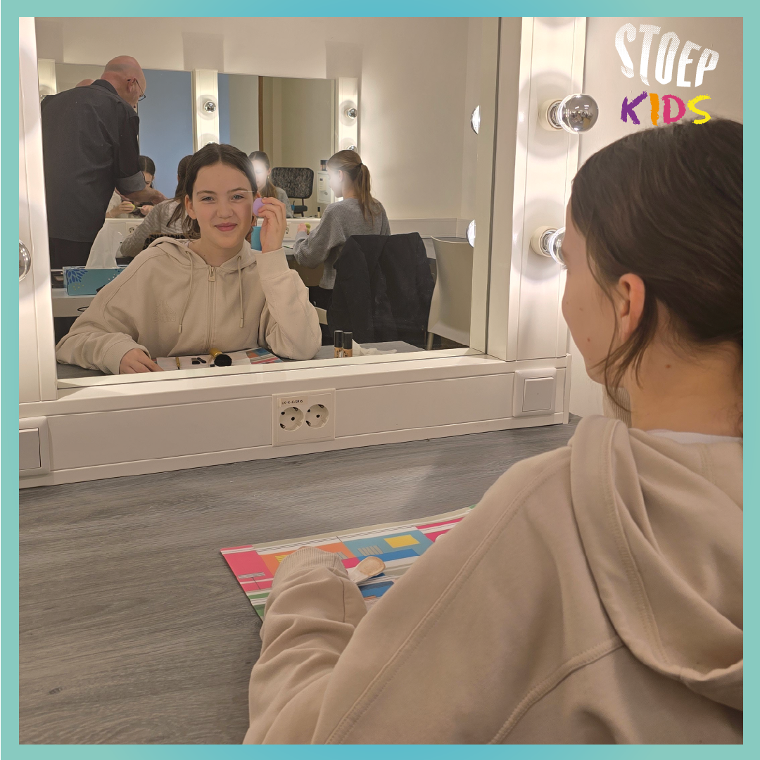 Stoep kids tijdens workshop visagie