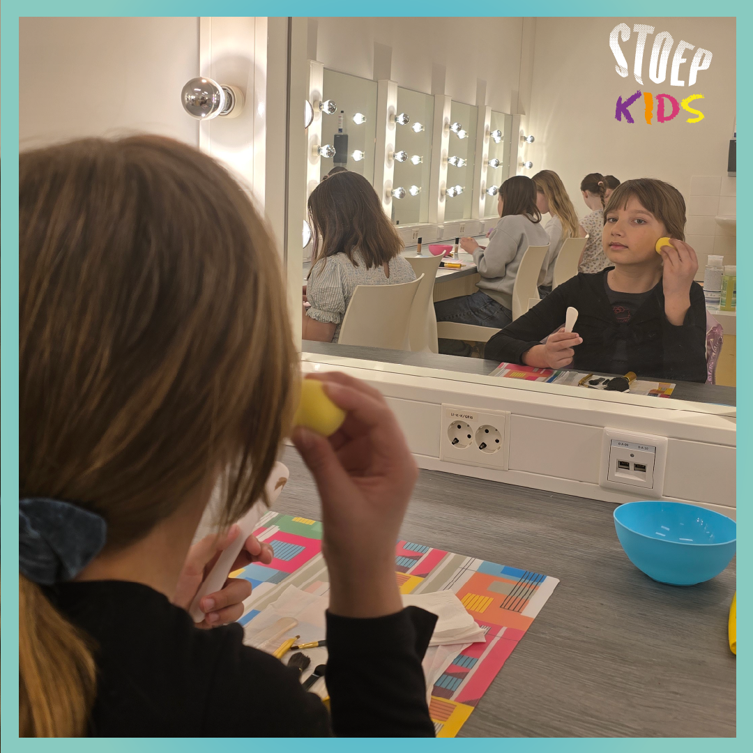 Stoep kids tijdens workshop visagie