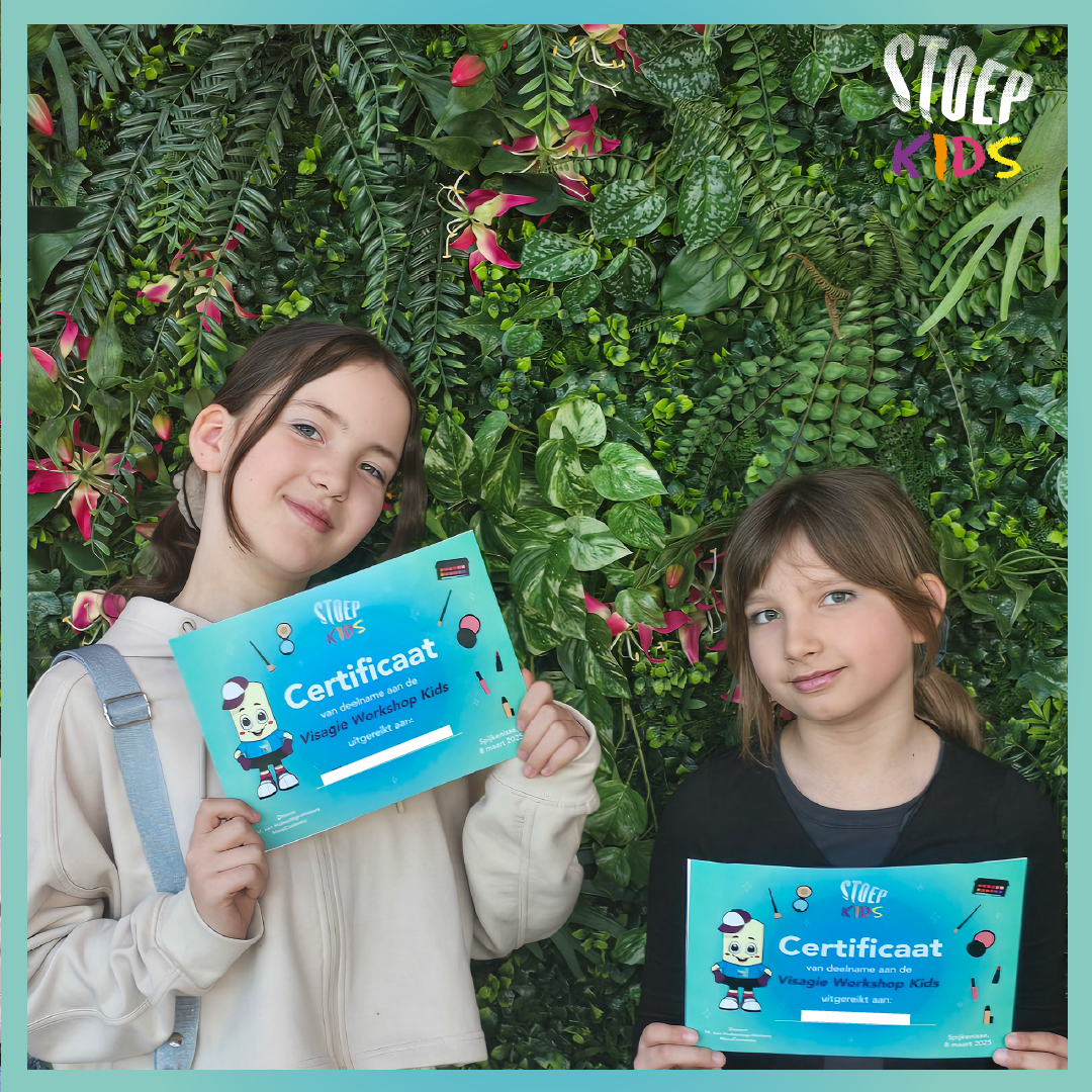 Stoep kids tijdens workshop visagie