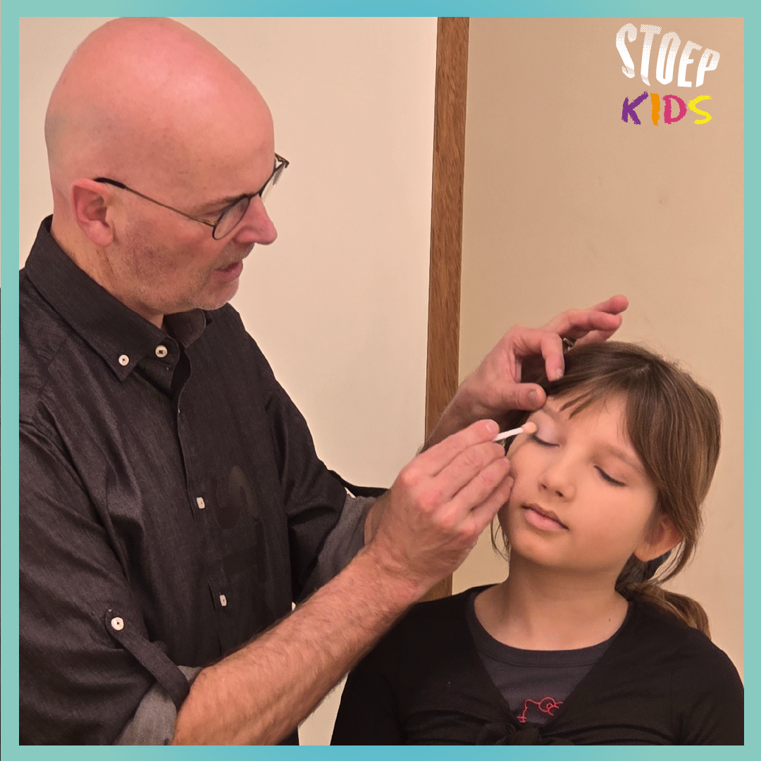 Stoep kids tijdens workshop visagie
