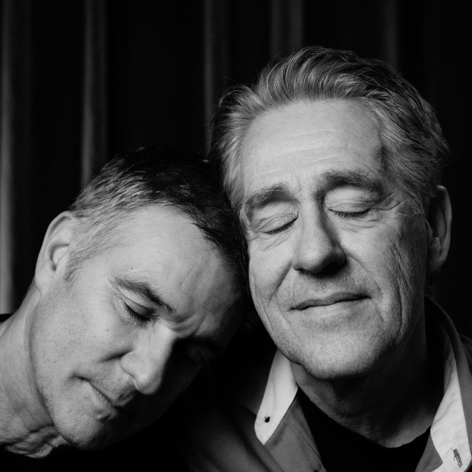 Peter en Viggo, Promotiefoto van Peter Heerschop en Viggo Waas in zwart wit