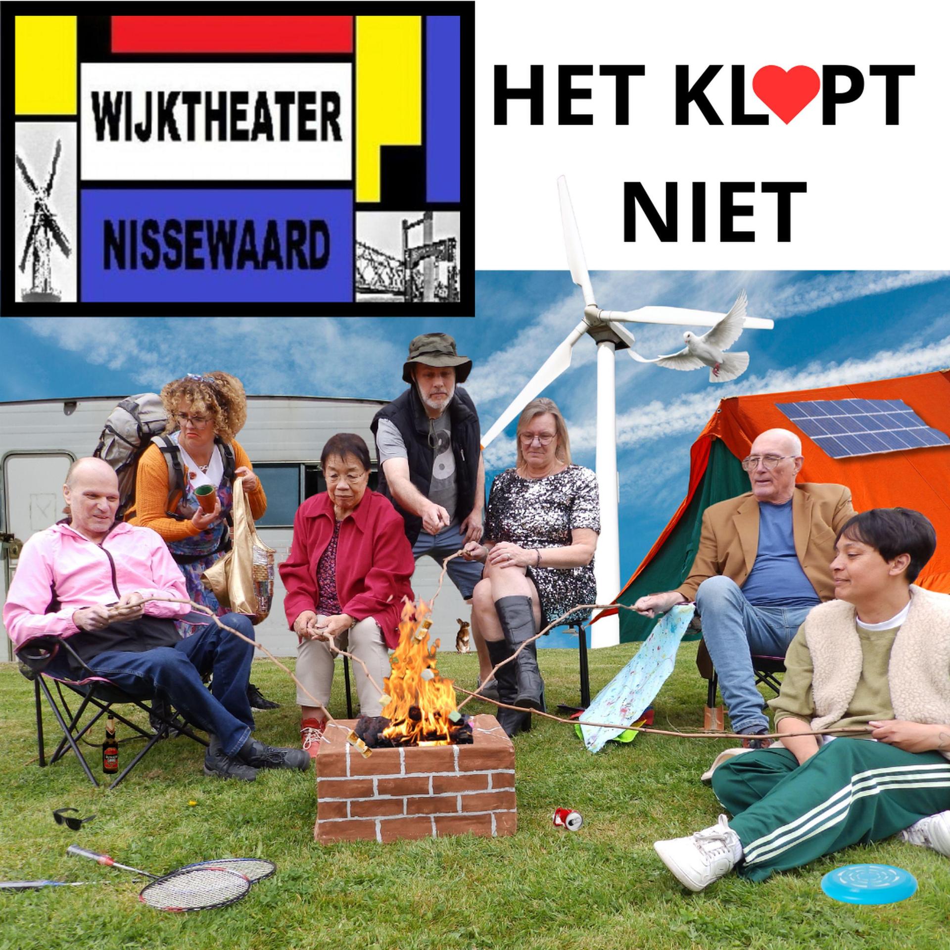 Wijktheater Nissewaard speelt, Promotiefoto bij Het klopt niet van Wijktheater Nissewaard