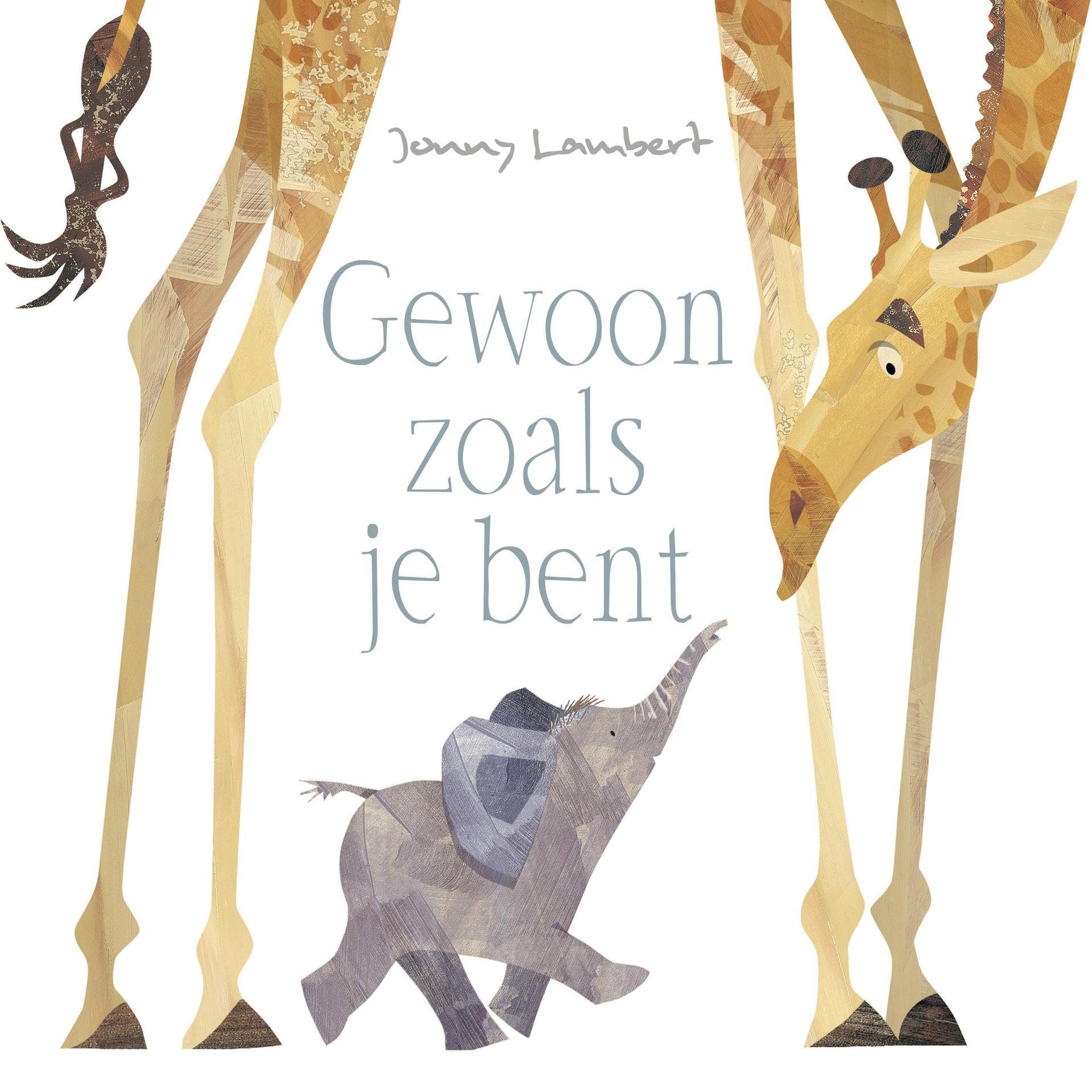 Gewoon zoals je bent (2+), Promotiefoto van Gewoon zoals je bent zoals boekomslag met een olifant en een giraffe
