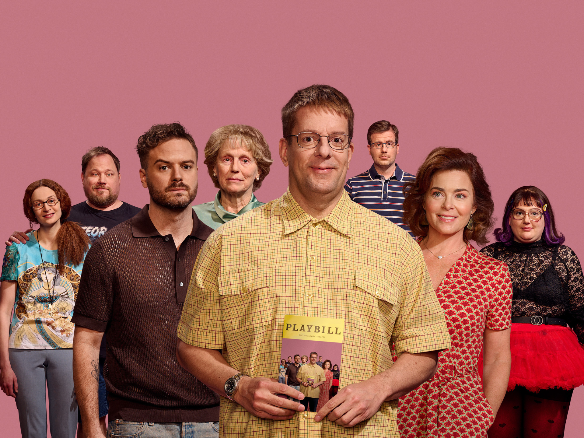 Stoornis of my life, Promotiefoto met de cast van Stoornis of my life met oa Alex Klaasen erop.