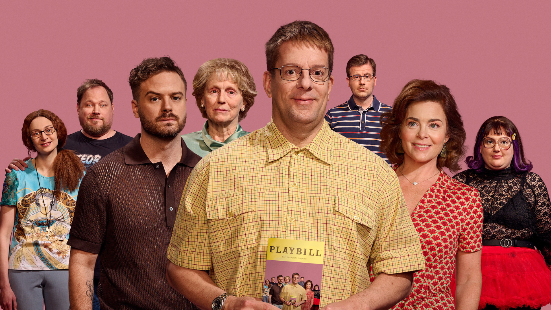 Stoornis of my life, Promotiefoto met de cast van Stoornis of my life met oa Alex Klaasen erop.