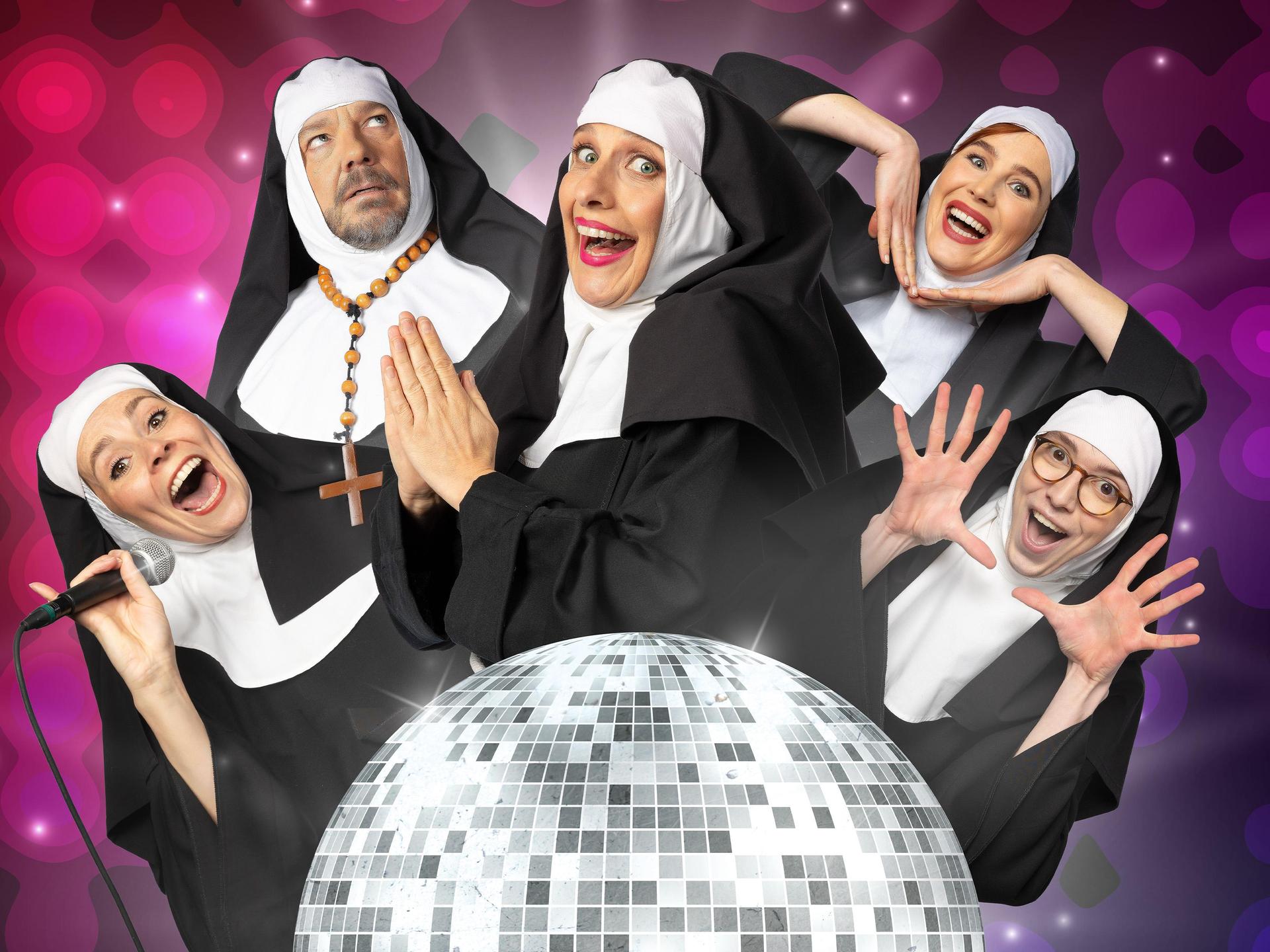 Nonsens, Promotiebeeld musical nonsens, met de vijfkoppige cast.