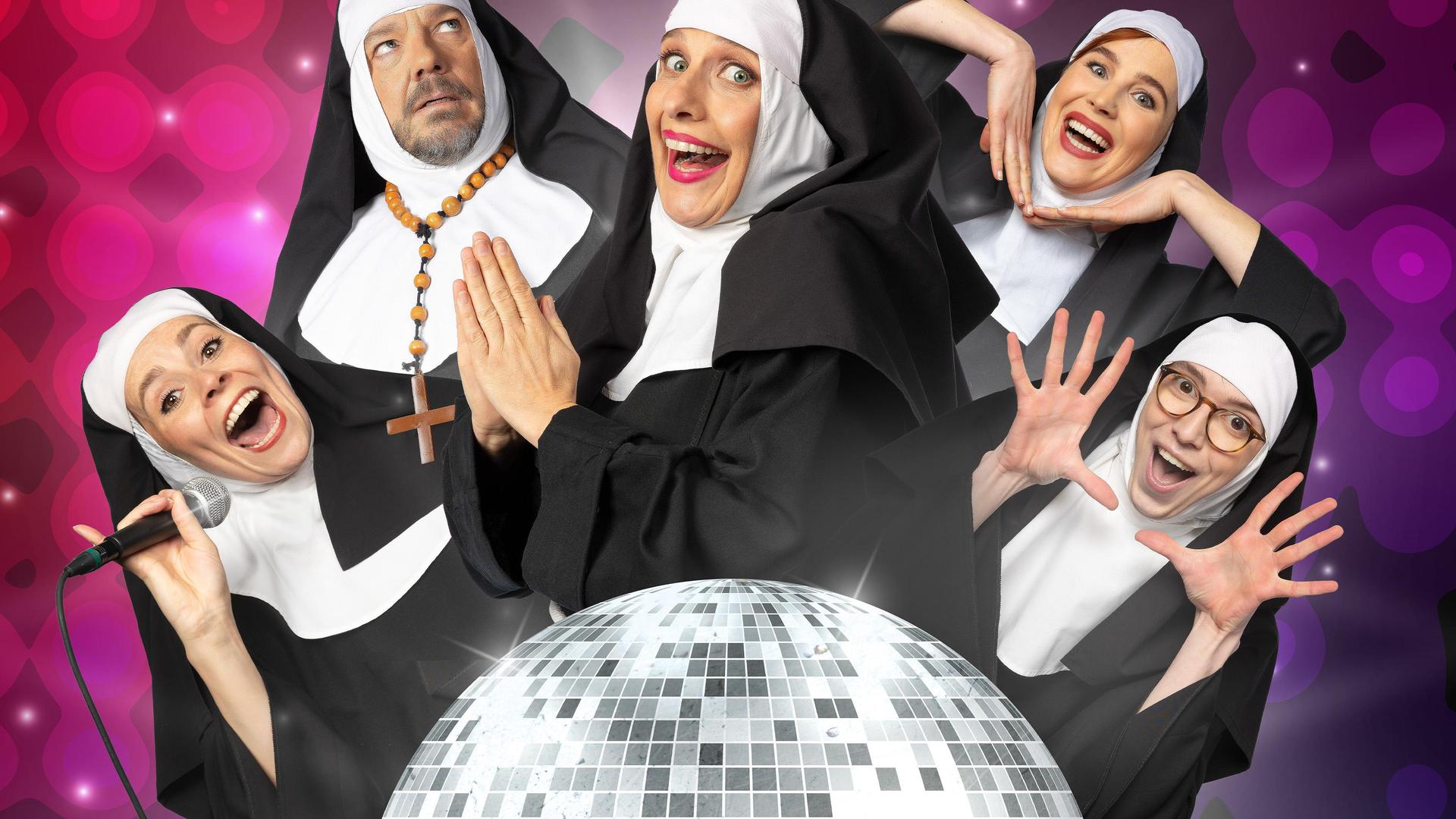 Nonsens, Promotiebeeld musical nonsens, met de vijfkoppige cast.