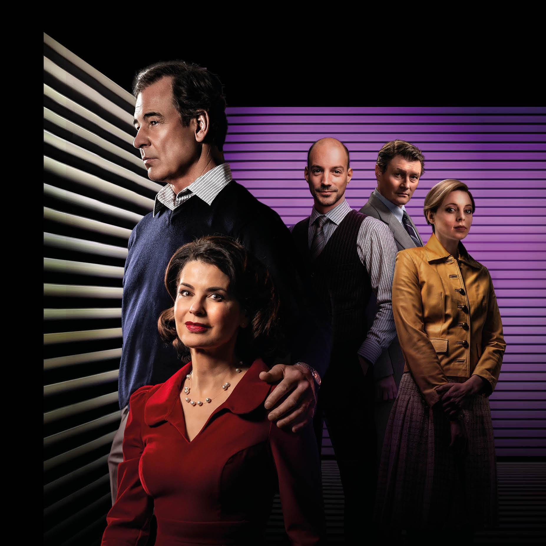Hitchcock's Dial M for Murder, Promotiefoto van Dial M For Murder met daarop o.a. Erik de Vogel en Caroline de Bruijn