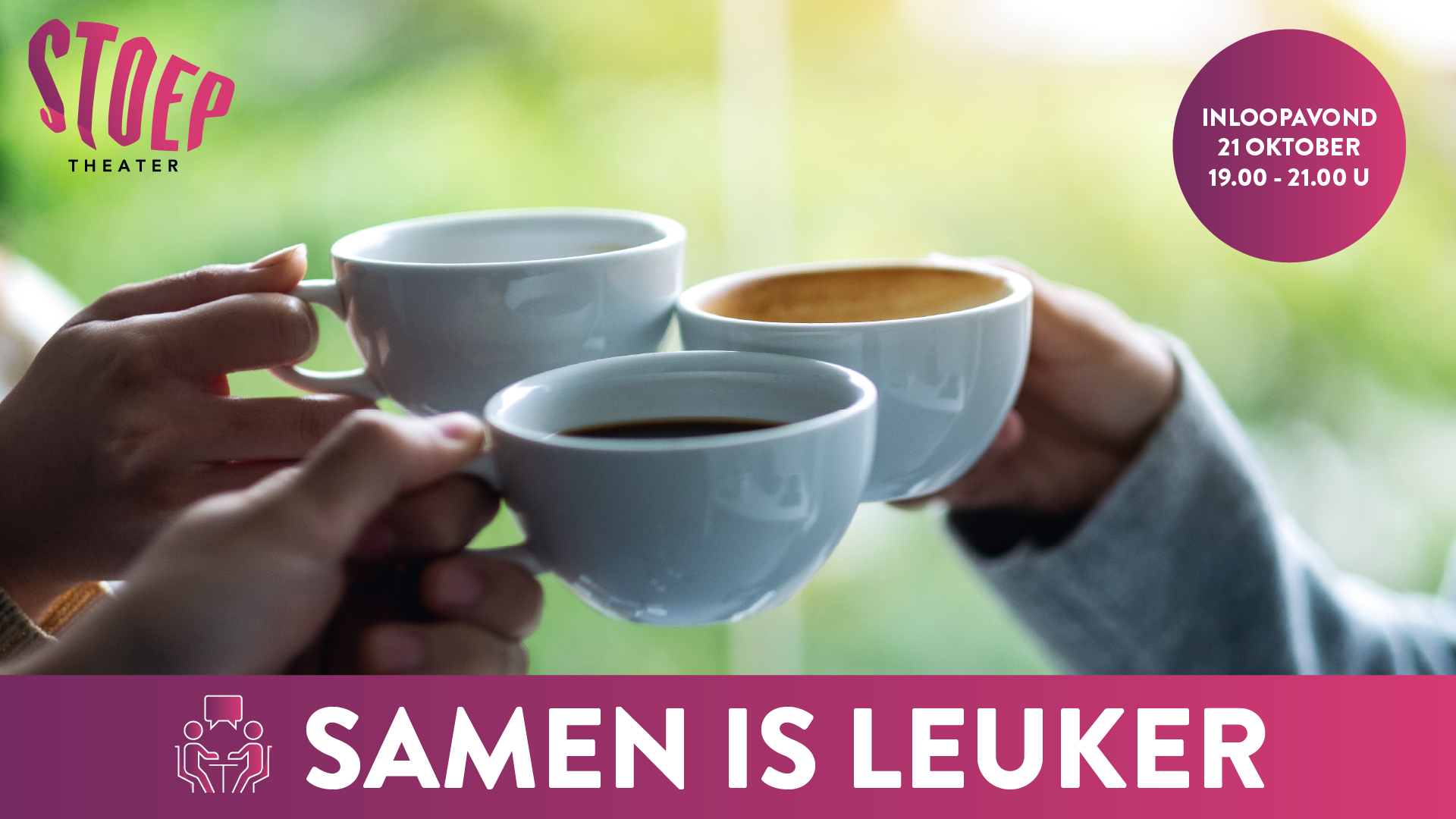 Inloopavond Samen Is Leuker, afbeelding voor promotie van Inloopavond Samen Is Leuker