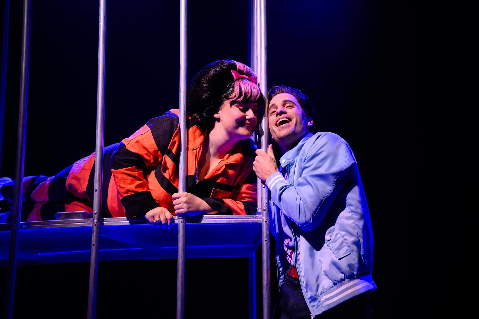 Scènefoto Hairspray met daarop de cast op het podium