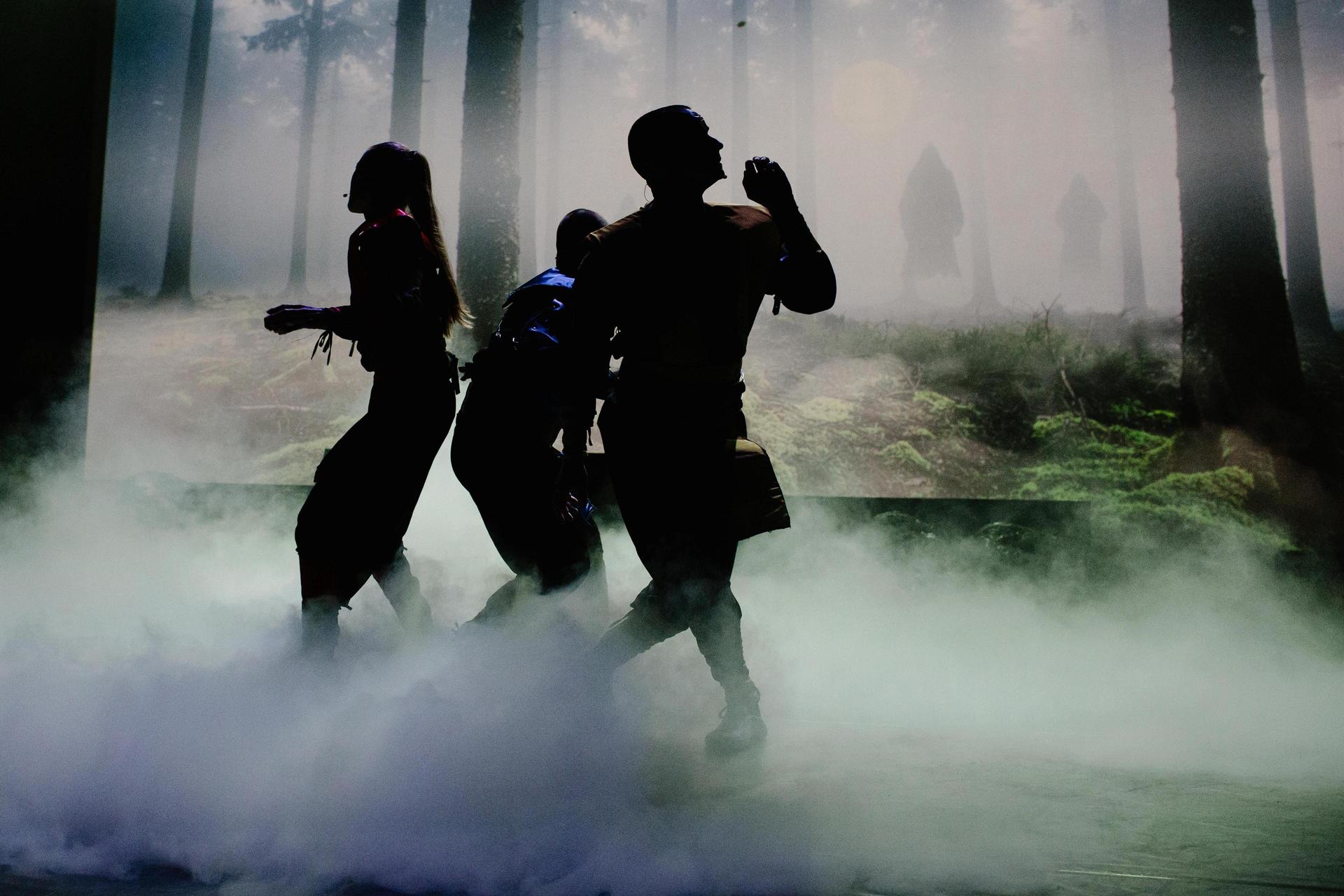 scenebeelden Ninja Warriors