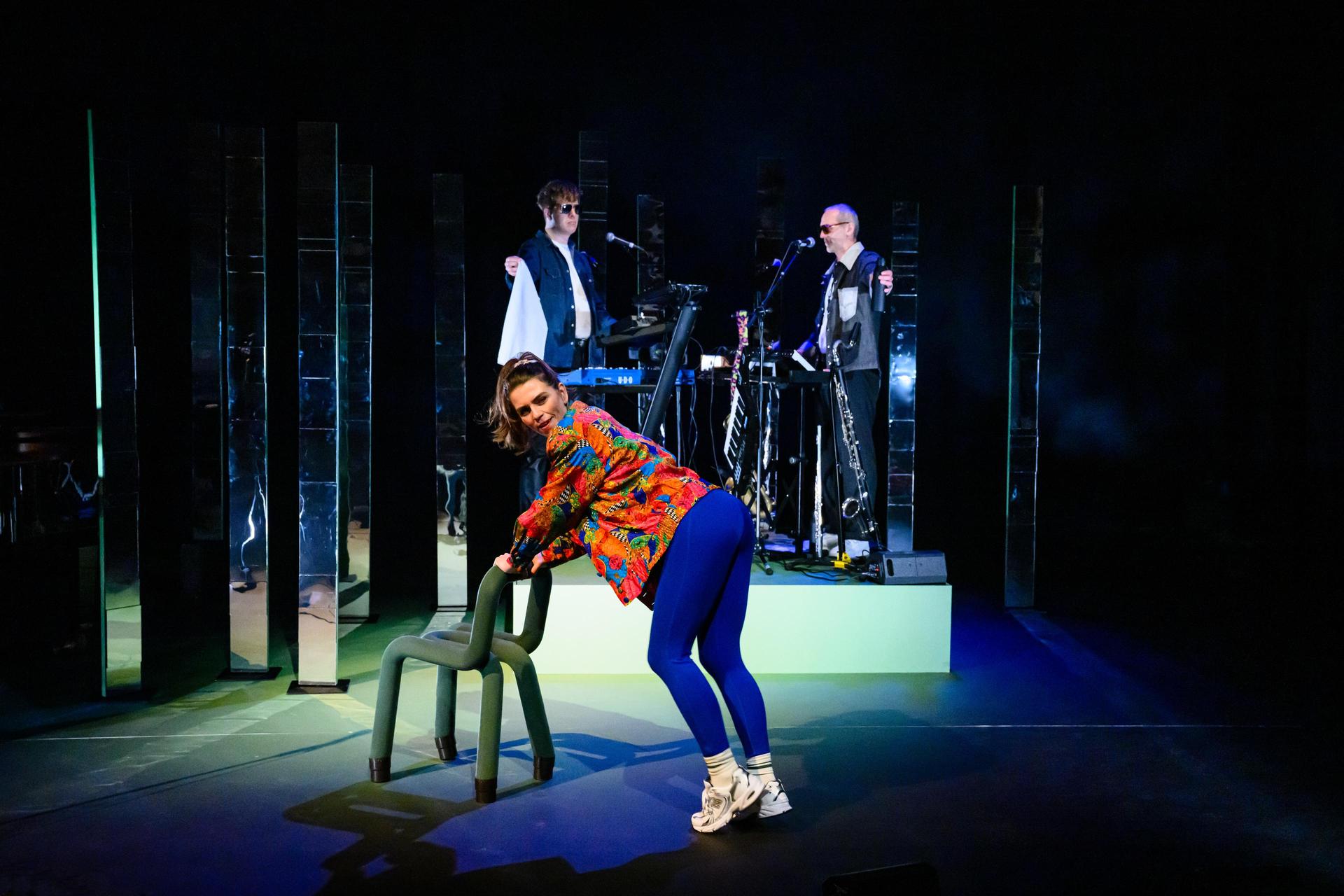 scènefoto van Louise Korthals op het podium