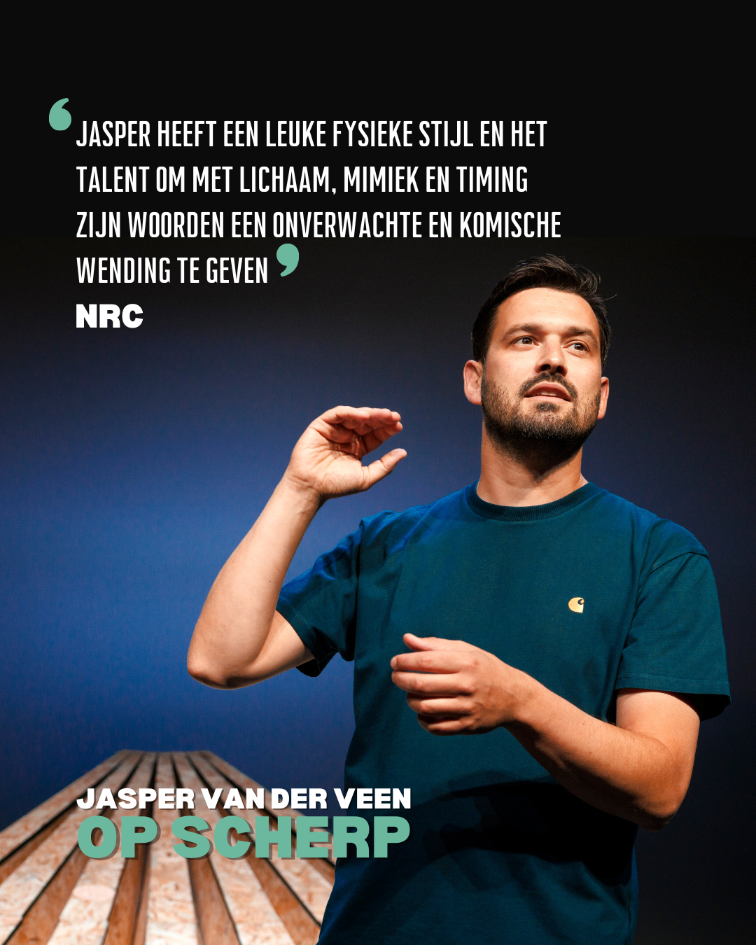 Scènefoto met recensie Jasper van Veen - Op Scherp
