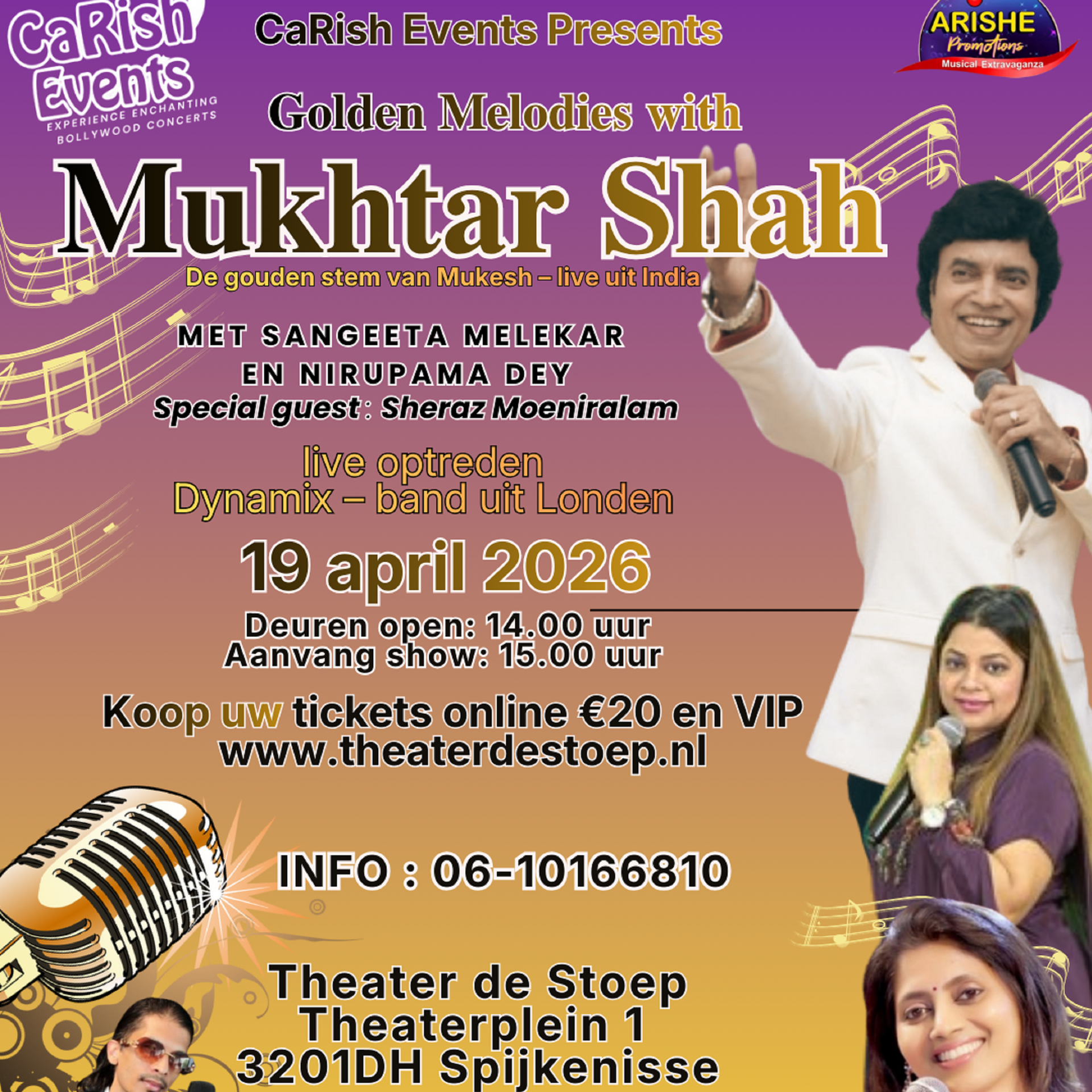 CaRish Events presenteert, poster bij Carish Events