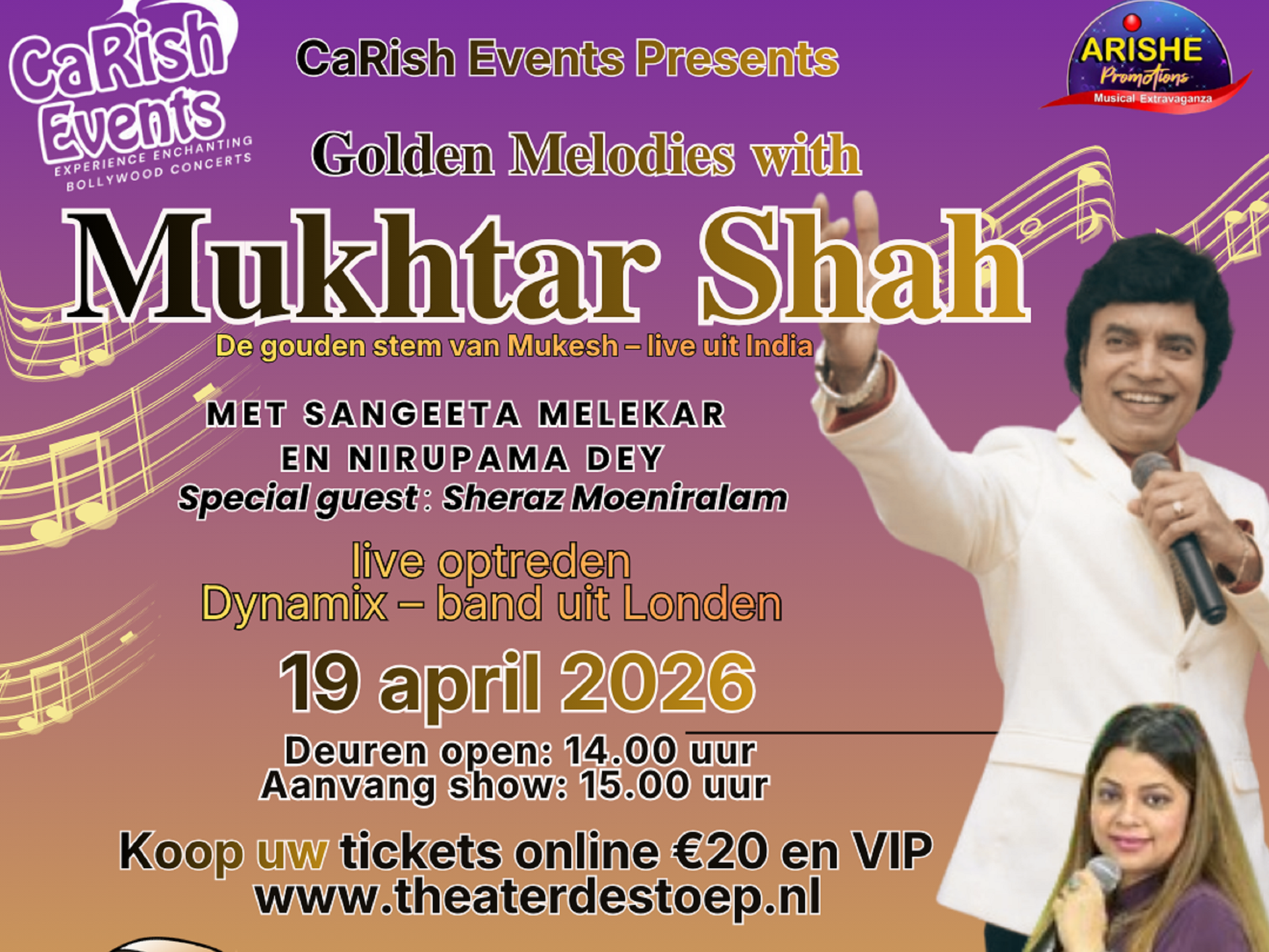 CaRish Events presenteert, poster bij Carish Events