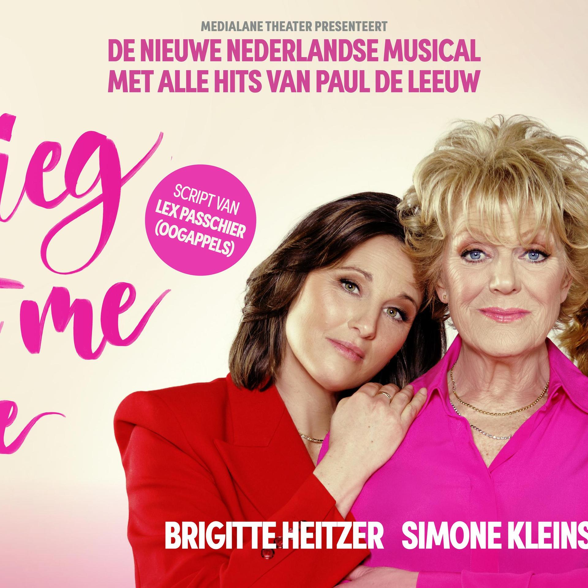 Vlieg Met Me Mee, Promotiebeeld Vlieg Met Me Mee - de Musical met oa Simone Kleinsma en Brigitte Heitzer