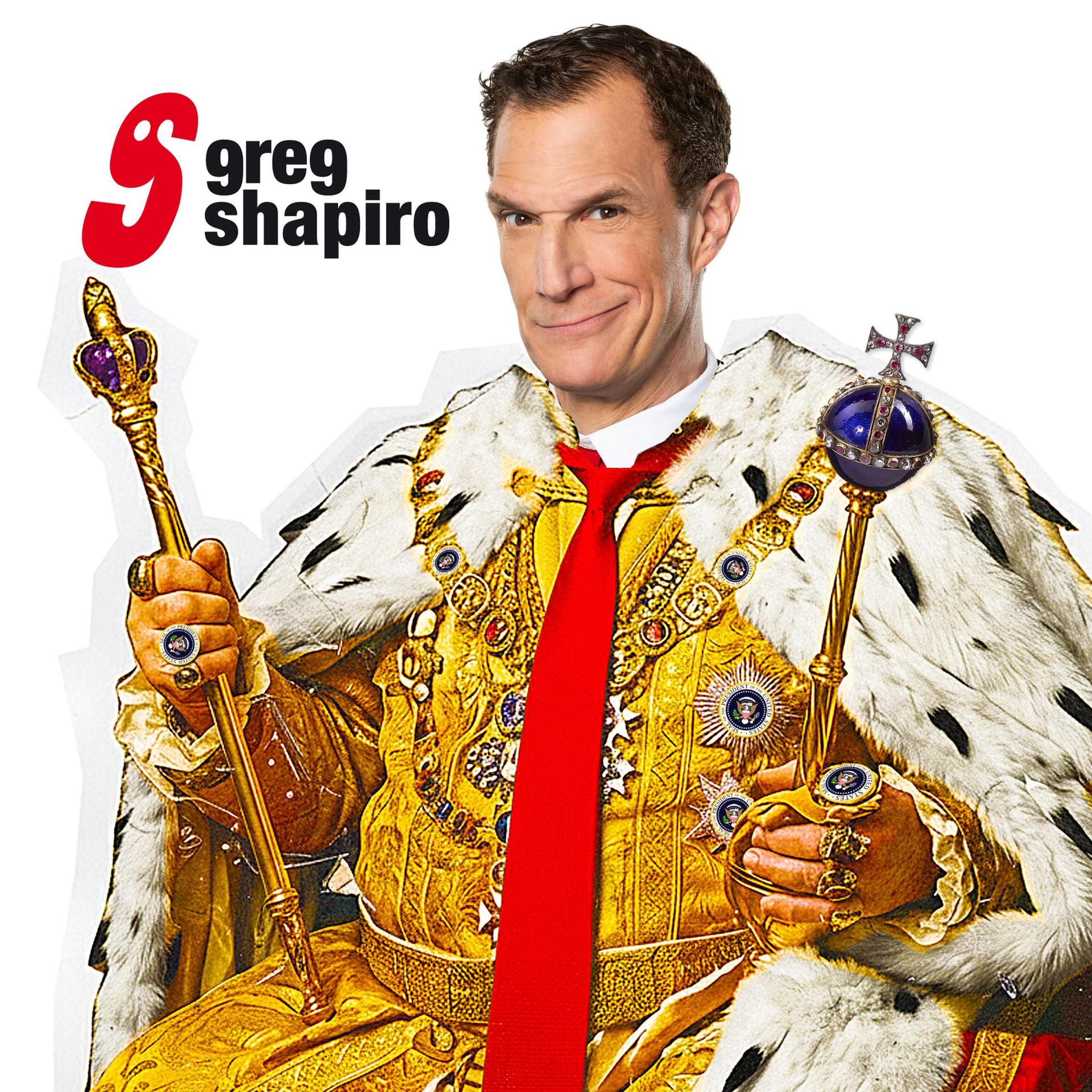 Greg Shapiro, Promotiebeeld Greg Shapiro als koning met een gouden mantel