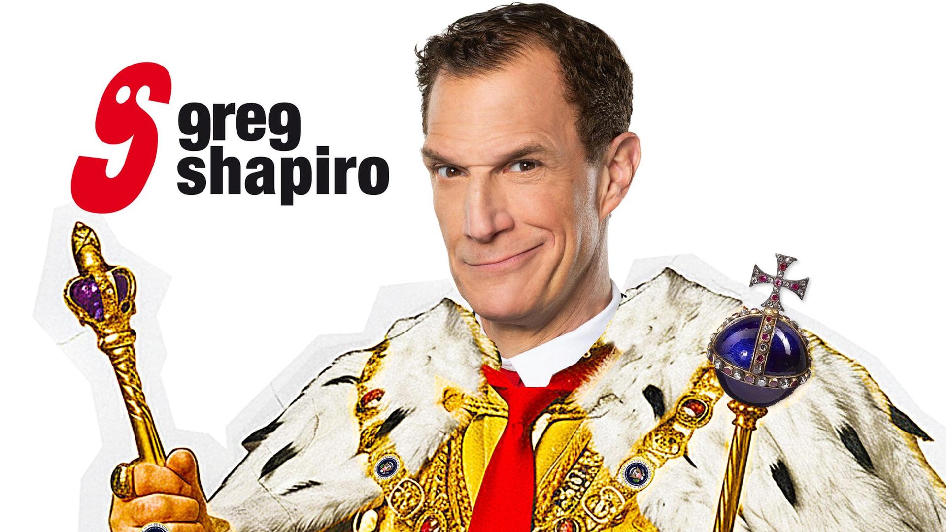 Greg Shapiro, Promotiebeeld Greg Shapiro als koning met een gouden mantel