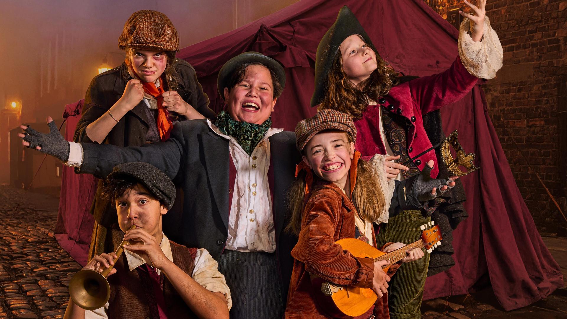 Oliver en het avontuur van de straatkinderen (8+), Promotiefoto Oliver door Nationaal Jeugd en Musical Theater