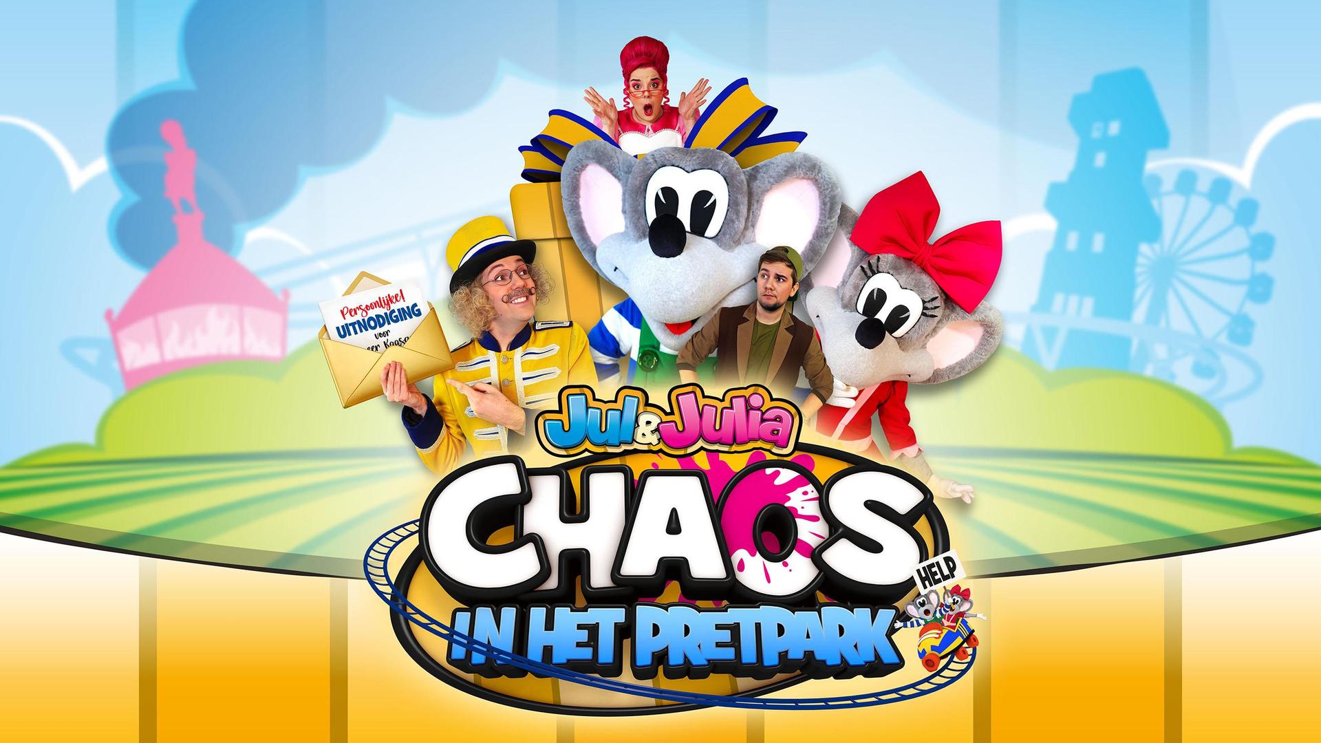 Jul & Julia, Promotiefoto Jul & Julia Chaos in het pretpark!