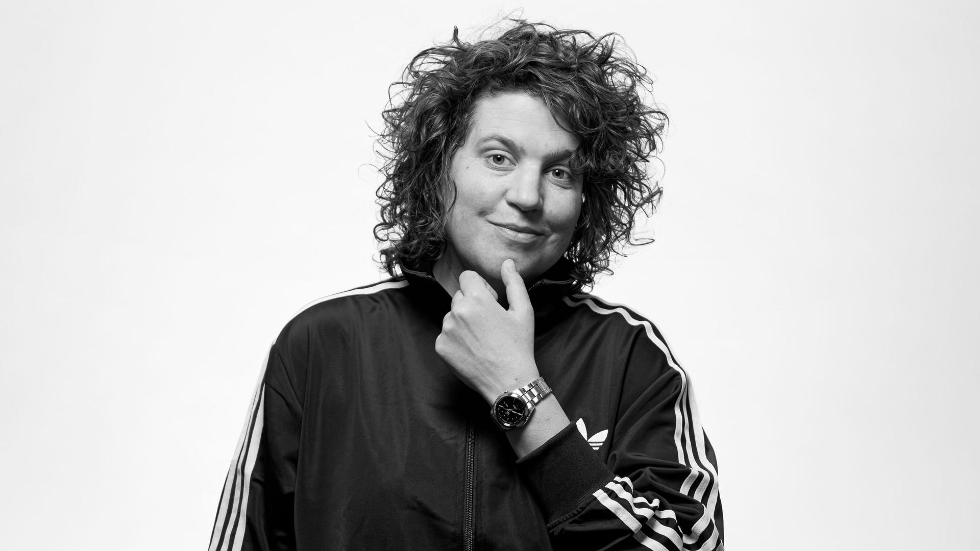 Kim Schuddeboom, Promotiebeeld Kim Schuddeboom - Hardleers in zwart wit