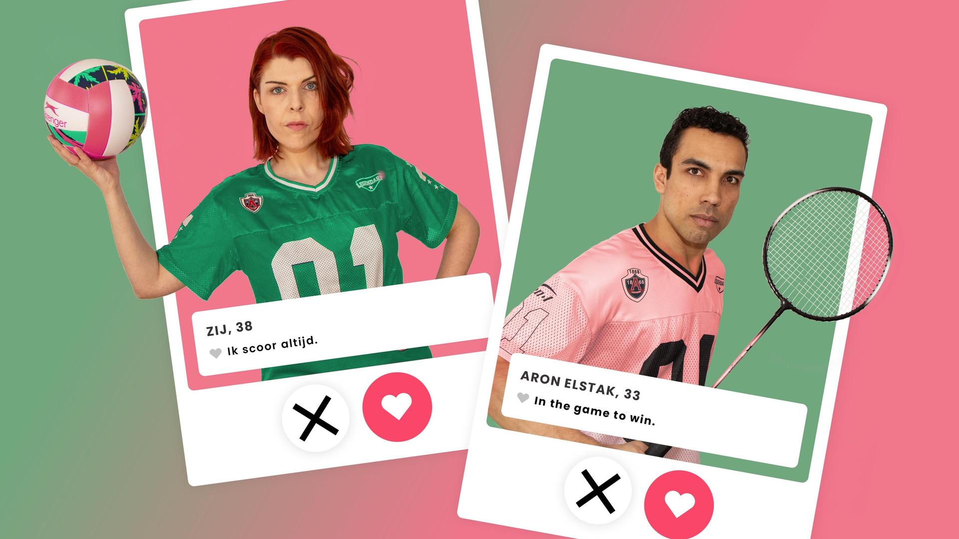 ZIJ & Aron Elstak, Promotiebeeld met Aron Elstak en zijn vrouw