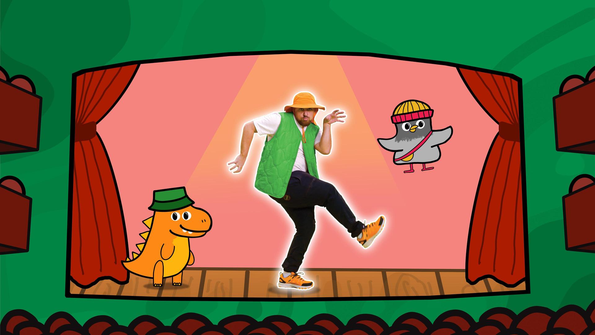 Lil Ones presenteert, Promotiebeeld Lil Ones - Grr...ik ben een boze dino