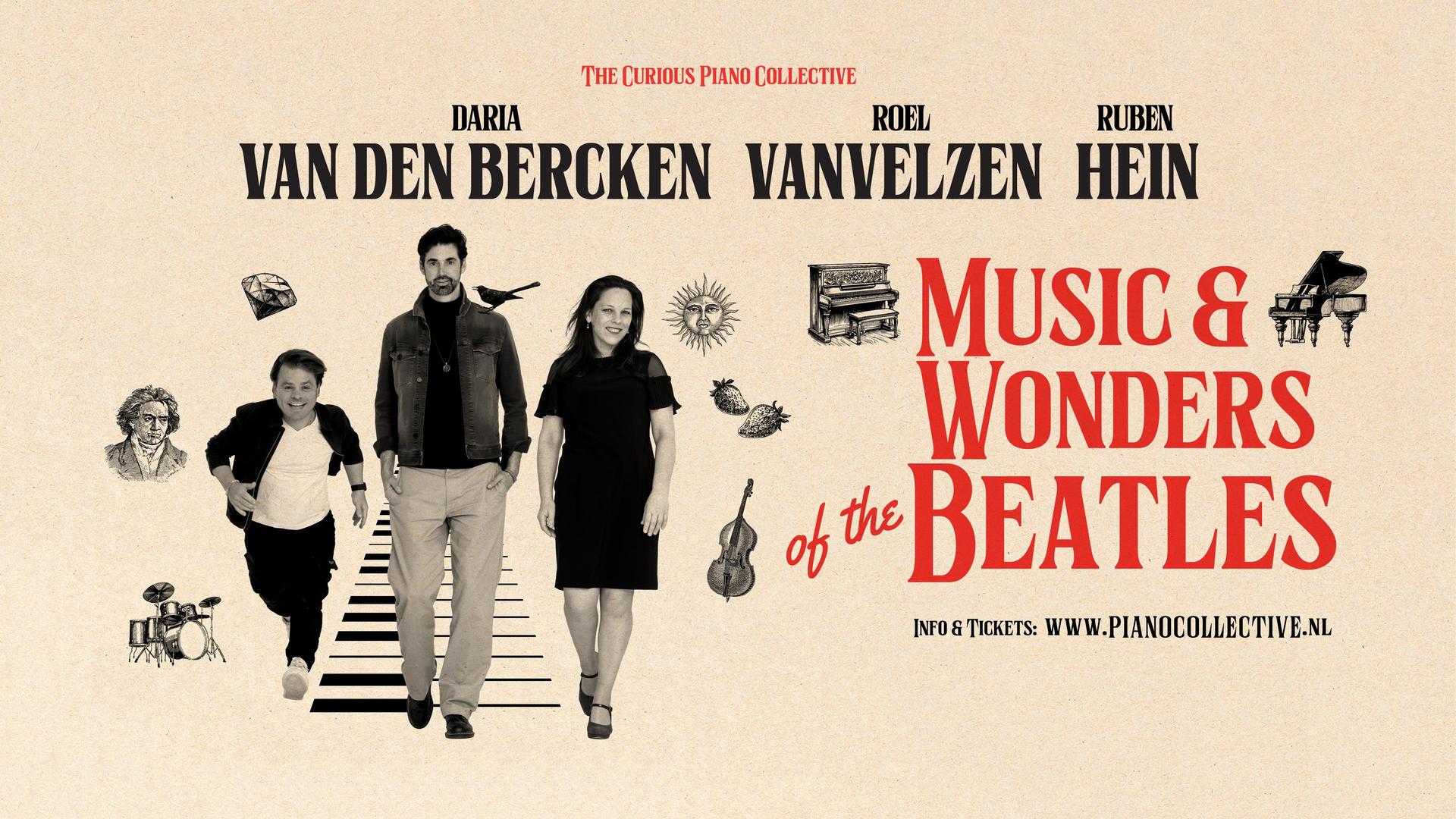 Music & Wonders of The Beatles, Promotiefoto Music & Wonders of the Beatles met VanVelzen, Hein en Van den Bercken