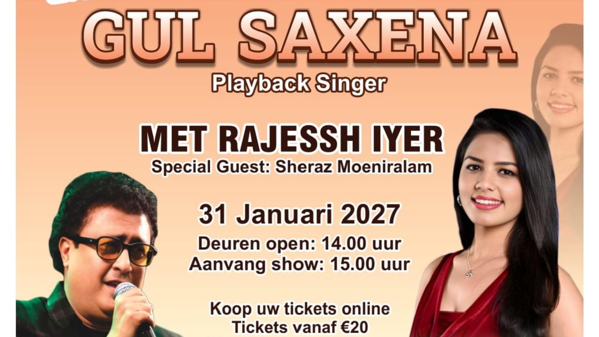 Bollywood Moods, flyer Golden Melodies with Gul Saxena