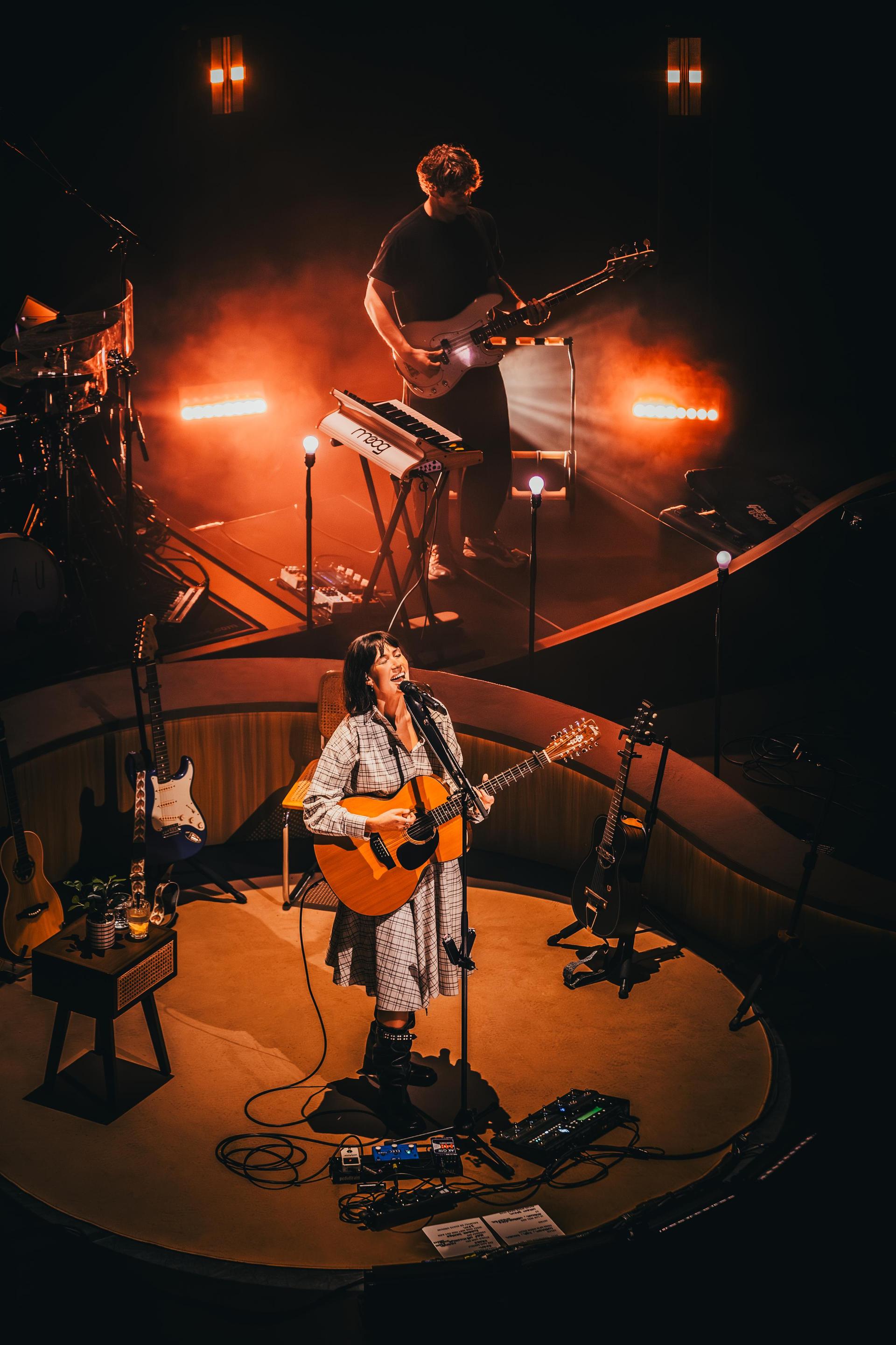 livebeelden van concert van Meau