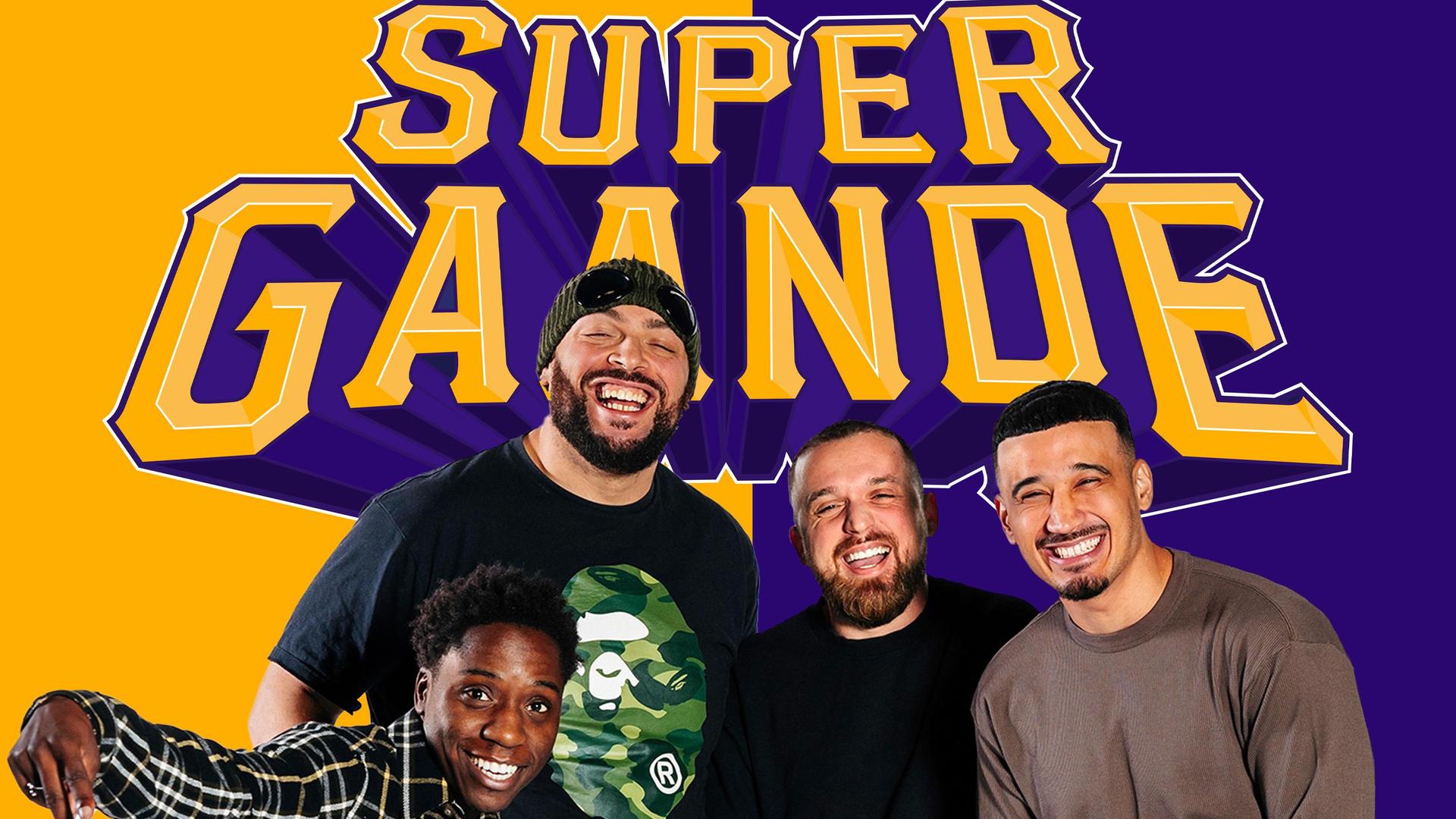 Supergaande Live, Promotiefoto van Supergaande met Nesim, Qucee, Fraasie en Ta Joela