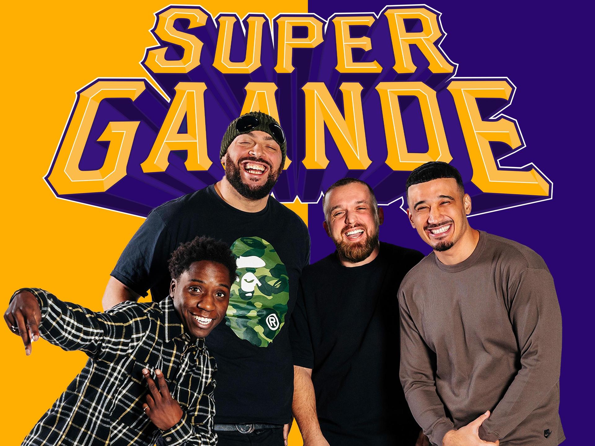 Supergaande Live, Promotiefoto van Supergaande met Nesim, Qucee, Fraasie en Ta Joela