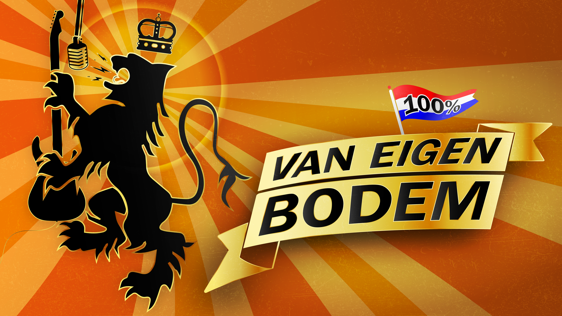 100% Van Eigen Bodem!, Logo van 100% van eigen bodem, oranje met leeuw erop