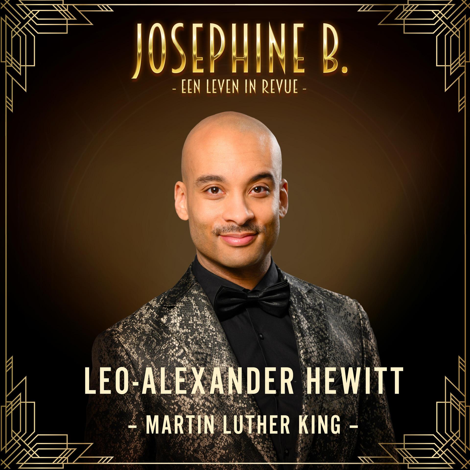 Castfoto Josephine B. van Leo-Alexander Hewitt als Martin Luther Kinge