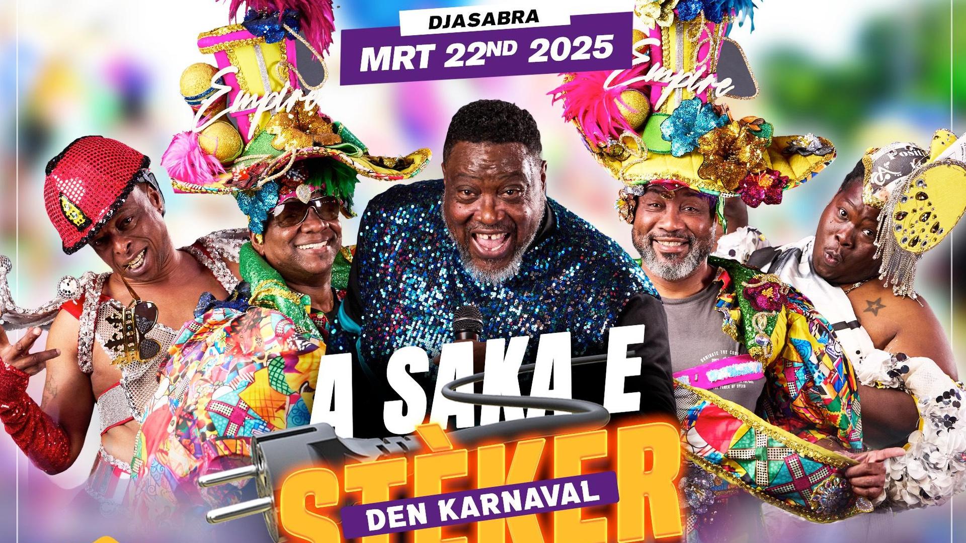 A SAKA E STÈKER, Posterbeeld van A SAKA E STÈKER DEN KARNAVAL