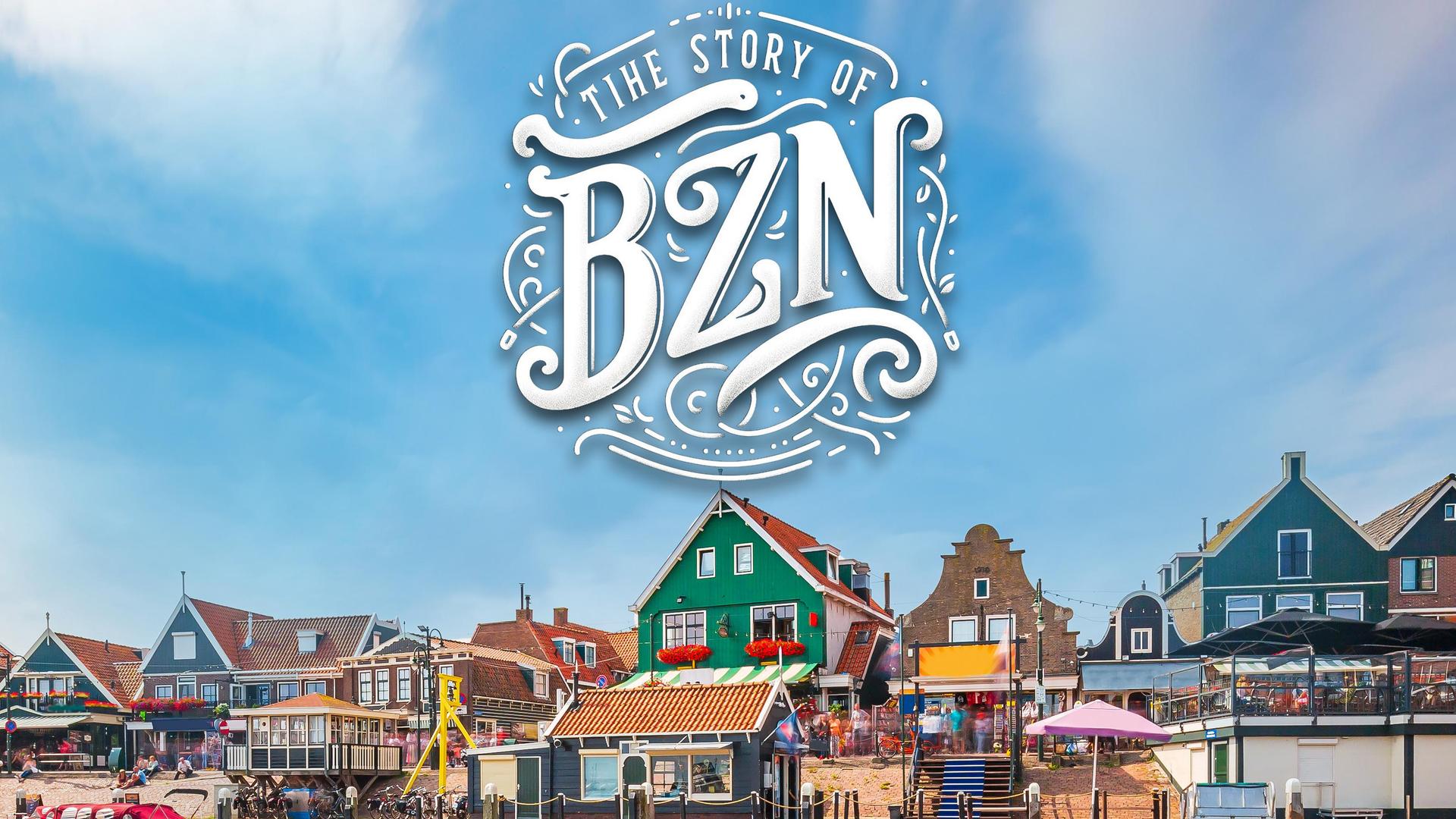 The BZN Tribute Band, Foto van bekendste straat Volendam met typerende huisjes en winkeltjes