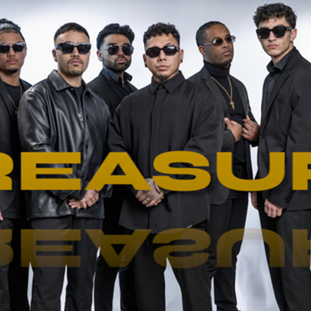 Treasure, Groepsfoto van Bruno Mars Tribute band Treasure. 