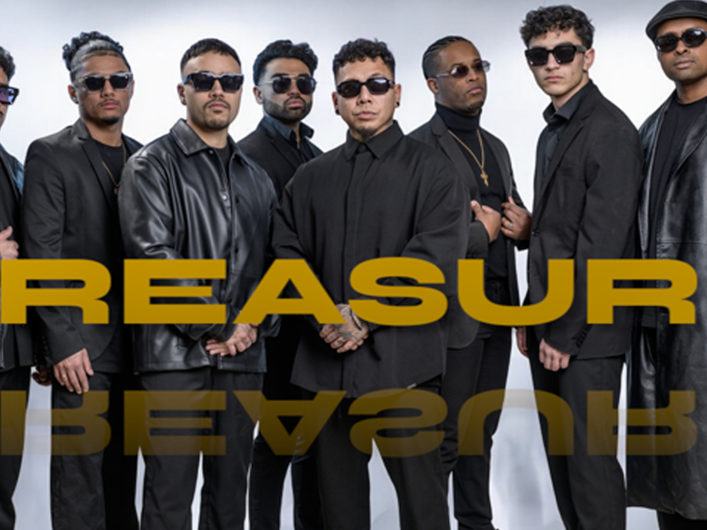 Treasure, Groepsfoto van Bruno Mars Tribute band Treasure. 